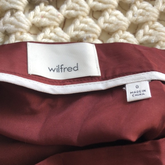 WILFRED Red Midi button-down Slit Skirt - Picture 15 of 17